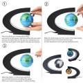 US Plug 3'' C Shape Magnetic Levitation Floating Globe Illuminated And 3 Colors Globe World Map With Colored LED Light Anti Gravity Globe For Desk Decoration. 
