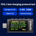 USB C Meter Tester,USB C Tester Digital Multimeter with LCD Display,Digital Voltmeter Type C Voltage Current Tester.