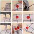 KRABALL Multicolour Snap Clip Plastic Clothing Button Pressure Nail Fastener With Storage Box DIY Sewing Tool Accessories. 