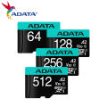 ADATA Micro SD Card 64GB Green 128GB Flash Memory Card SD 256GB U3 4K V30 A2 Microsd 512GB TF Cards for PC Phone and Other.