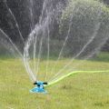 Garden Sprinklers Water Durable Rotary Three Nozzle Pipe Hose Sprinkler 360 Degree Automatic Rotating Water Sprinkler. 