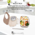 Thermal Bento Box, Reusable Camera Shaped 1450ml Portable Lunch Box Leakproof Double Layer for School. 