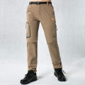 TRVLWEGO Men's Camping Hiking Pants Trekking High Stretch Summer Thin Waterproof Quick Dry UV-Proof Outdoor Travel Trousers. 