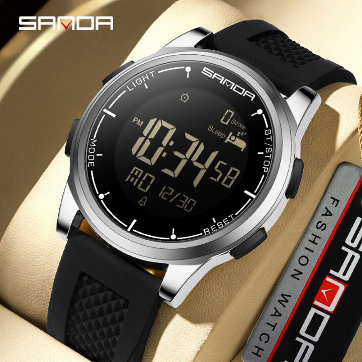 SANDA New Multifunctional Sports Watch for Teenagers with Trendy Design and Waterproof Men's Watch SD9064-2