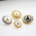 Pearl buttons, coat buttons, round small fragrance shirts, women's decorative buttons, clothes, cardigans, shirts, metal buttons.