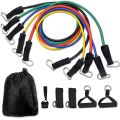 11 Pcs Resistance Bands Set,Portable Exercise Resistance Band Set - Fitness Mart. 
