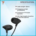 Uiisii C100 Super Bass Stereo In Ear Headphone - Black.