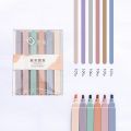 6pcs/set Soft Tip Highlighter Double Head Kawaii Marker Pen DIY Photo Album Fluorescent Pen Student Stationery - Sustainable Option.