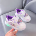 Disney Kids Girls Shoes 2024 Children Sneakers Girls LED Light Elsa Frozen Princess Casual Sport Shoes Student Shoes Teen Shoes. 