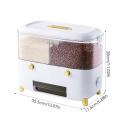 Grain Dispenser Grid Food Dispenser Rice Container Bulk Food Storage Grain Canisters Moisture Proof/Airtight Dry Food Storage. 