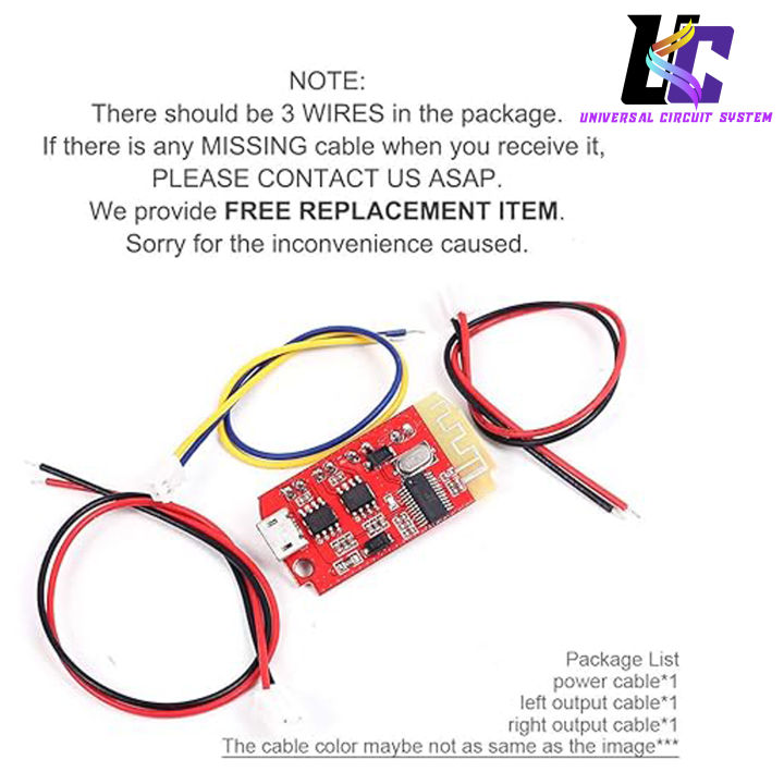 RED CT14 Bluetooth 4.2 5V 2A Mini Stereo Power Amplifier Board 3W 3W Digital Audio Amplifiers Board Bluetooth Speaker Modification Sound Music Module Micro USB DIY DC 3.7V To 5V