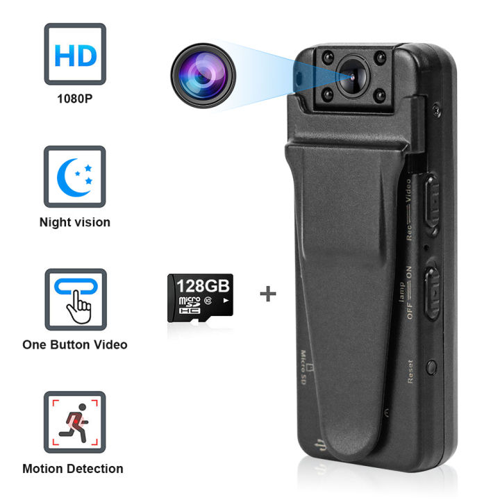 Mini DVR Small DV Camcorder Camara Wearable Mini Digital Body Camera Motion Detection Loop Recording Video