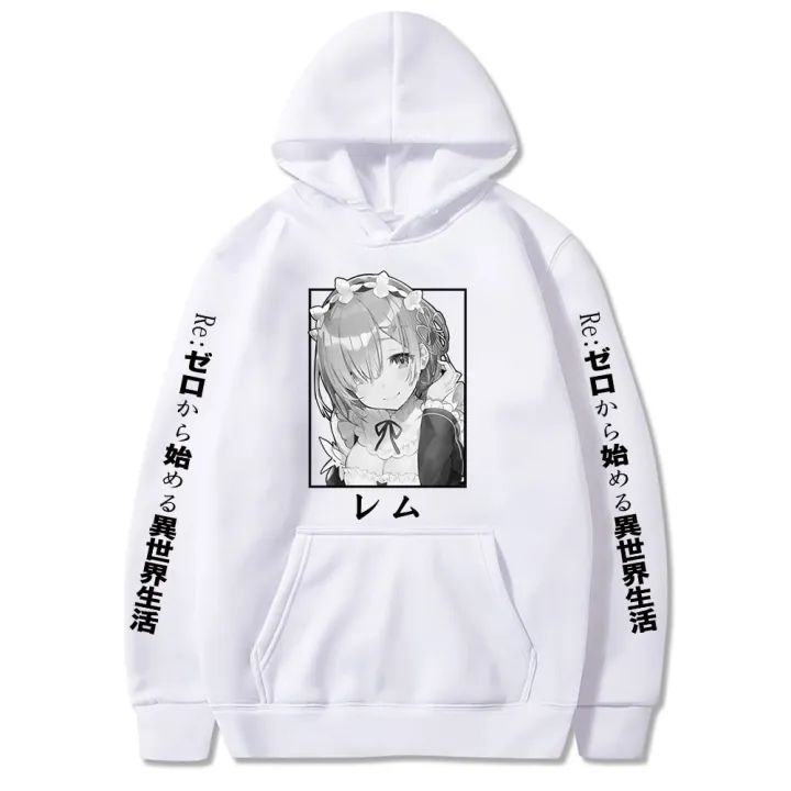 Re:Zero%20Restarting%20Life%20from%20Zero%20in%20World%20Print%20Harajuku%20Anime%20Rem%20Ram%20Long%20Sleeve%20Korean%20Couple%20Hoodies%20-%20Image%205