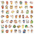 100Pcs Cartoon Anime Crayon Shin chan Stickers For Car Laptop Phone Stationery Decor Vinyl Decals Waterproof Sticker Kids Gift.