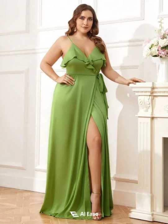 Plus%20Size%20Silk%20Occasion%20Dress%20in%20Rich%20Emerald%20with%20Wrap%20Silhouette%20and%20High%20Slit%20-%20Image%207