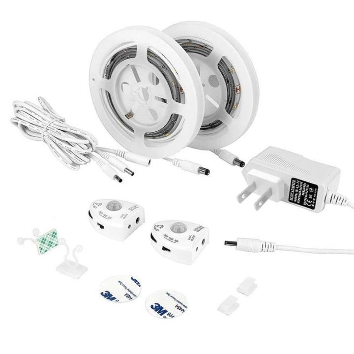 Dimmable Motion Sensor Night Activated Bed Light Waterproof IP6 LED Strip with Automatic Shut Off Timer Bedroom Cabinet Light