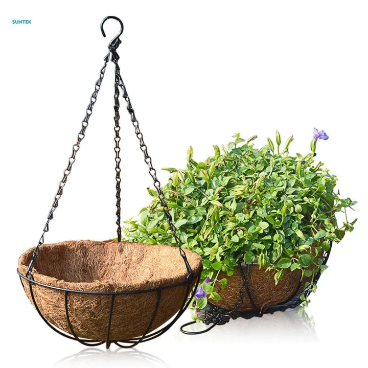 4Pieces%20Hanging%20Flower%20Coconut%20Husk%20Basket%20-%2010inch%20-%20Image%202