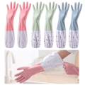 Dishwashing Cleaning Rubber Gloves Non-Slip Kitchen Glove Waterproof - NR Mart-2024.