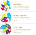 "Small Pet Design 4-Piece Measuring Spoon Set - Multi-Color Plastic for Baking Accuracy - 1 Set".