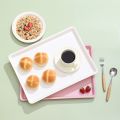 Decorative Tray Large Capacity Non-slip Food Serving Tray Bpa-free Reusable Plastic Tray for Fruits Cookies Desserts Southeast Asian Buyers' Choice. 
