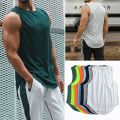 Gym Tank Top Men Mesh Quick Dry Bodybuilding Sleeveless Shirt Fitness Singlets Basketball Sportswear Muscle Vest Summer Clothing. 