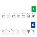Guitar Chord and Scale Learning Cards 49Pcs Guitar Flash Cards Guitar Chord Cards for Acoustic and Electric for Learn Practice Teach. 