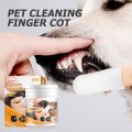 50pcs/pack Dental Finger Glove Wipes Remove Tartar Disposable Wet Towels Ear Stain Remover Non-woven Grooming Tools Pet Supplies.