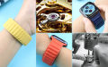 Leather Link For Apple Watch Band 46mm 42 45mm 41 44mm 40mm 49mm Original Magnetic Loop Bracelet iWatch Series 10 Ultra 2 Strap. 
