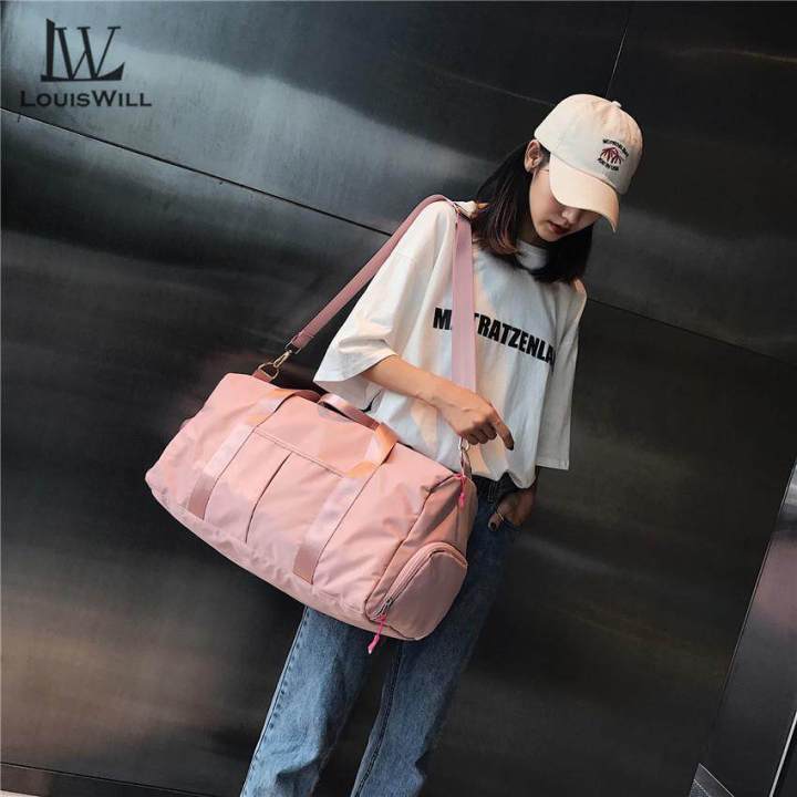LouisWill%20Women%20Travel%20Bag%20Waterproof%20Weekender%20Bags%20Oxford%20Cloth%20Luggages%20Handbag%20Shoulder%20Traveling%20Dry%20and%20Wet%20Separation%20Sport%20Bag%20Fitness%20Bag%20Gym%20Totes%20for%20Men%20Women%20(%20Pink/Black)%20-%20Image%208