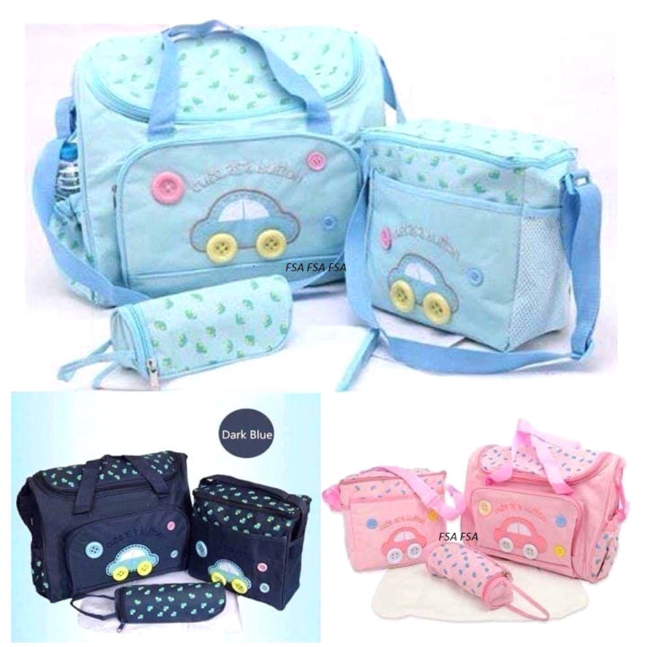 Multi-function Baby Diaper Bag - Pink