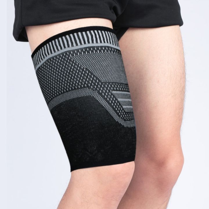 【WSJJ Store】(NEW)1pc legwarmers breathable anti-sweat anti-slip compression thigh upper leg knee pads protective