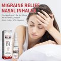 South Moon Migraine Treatment Nasal Inhaler Headache Relief Improve Rhinitis Nose Congestion Discomfort Easy Breath Sinus Spray - 30ml. 