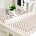 1mm Soft Glass Tablecloth PVC transparent D' waterproof Oilproof Kitchen Dining table cover tablecloth for rectangular table.