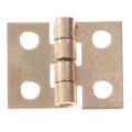 20pcs Cabinet Door Hinges Brass Plated Mini Hinge Small Decorative Jewelry. 