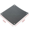5PCS 120mm Cuttable Black PVC PC Fan Dust Filter Dustproof Case Computer Mesh. 