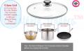 Glass Lid for Frying Pan, Fry Pan, Skillet, Pan Lid with Handle Coated in Silicone Ring, Clear, Unbreakable.