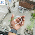 Infinix Note 50 4G / Infinix Note 50 Pro 4G Transparent Magnatic Magsafe Anti Yellow Clear Protective Phone Case Back Cover.
