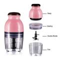 Mini Blender Food Processor Stainless Steel Four Blade Mixers Chopper Capsule Cutter 24500 Rotation Powerful Motor. 