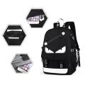 Fashion Backpack School Bags Daypack USB chargeing Port Laptop Bag Handbag for Boys Men. 