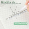 15/20CM Transparent Acrylic Ruler Triangular Scale Ruler Drawing Ruler Stationery Measurement Drawing Tool School Supplies.