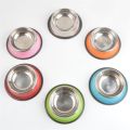 Stainless Steel Small  Bowl High Quality Color Non-slip  Feeding Bowl Pet Feeding Supplies Puppy Food Bowl  - Primary colors - S. 