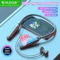 HLstar®d18 Wireless Bluetooth Earphones 5.3 Neckband Bluetooth Headphones Gaming LED Display HIFI Headset Sports TWS Earbuds With Mic TF Card With Microphones For Mobile.