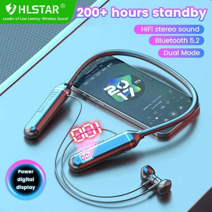 HLstar%C2%AEd18%20Wireless%20Bluetooth%20Earphones%205.3%20Neckband%20Bluetooth%20Headphones%20Gaming%20LED%20Display%20HIFI%20Headset%20Sports%20TWS%20Earbuds%20With%20Mic%20TF%20Card%20With%20Microphones%20For%20Mobile%20-%20Image%202