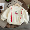 (Clearance) Girls 2024 Autumn New Outer Wear Sweatshirt Sweet Foreign Baby Girl Baby Girls Baby Girls Lace Spring and Autumn. 