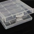 AA/AAA Battery Storage Box for Rechargeable and Alkaline Battery Hard Plastic Transparent Battery Case. 