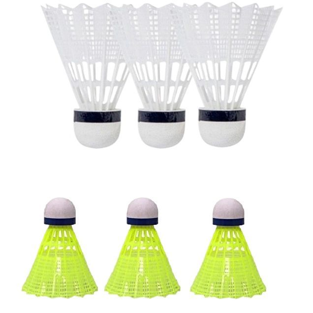 6 Ps Badminton Shuttle Cork Plastic