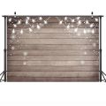 Christmas Wooden Floor Backdrop for Photography Winter Wood Board Texture Portrait Background Sonw Forest Photo Studio Props.