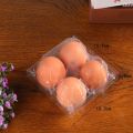 50Pcs Plastic Egg Cartons Bulk Clear Chicken Egg Tray Holder for Family Pasture Chicken Farm Business Market- 4 Grids. 