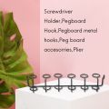 Screwdriver Holder Pegboard Multi-Tool Holder Accessory Pegboard Accessories Multi-Ring Tool Holder for Pegboard. 