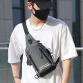 Shengxilu Men's Bag Wholesale Men's Small Shoulder Bag Cross Border New Men's Chest Bag Simple and Fashionable One Shoulder Crossbody Bag. 